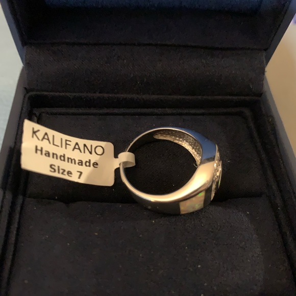 NWT Opal and CZ Ring- Kalifano Stores **SALE - Picture 3 of 7